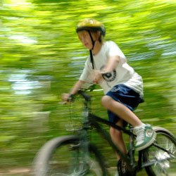 Interior activities mountain biking